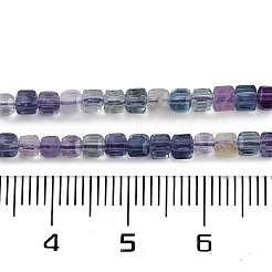 Fluorit natürlichen bunten Perlen Stränge&nbsp;G-P553-E01-02