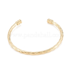 Ionenplattierung (IP) 304 Edelstahl-Manschettenarmbänder&nbsp;BJEW-K222-01G
