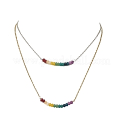 Chakra-Anhänger aus gefärbtem&nbsp;NJEW-JN06649