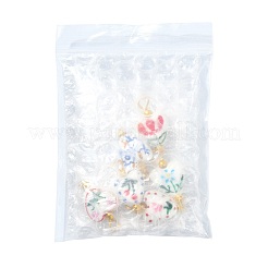 6 pendentif en porcelaine fait main&nbsp;PALLOY-FS00086