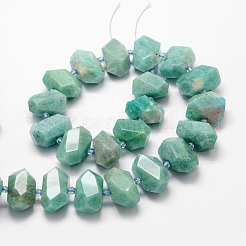 Chapelets de perles en amazonite naturel&nbsp;G-H038-22