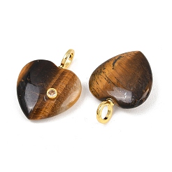 Pendentifs en œil de tigre naturel&nbsp;G-D104-01G-11
