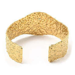 Bracelets manchettes larges texturés en acier inoxydable 304&nbsp;LS-BJEW-P302-10G
