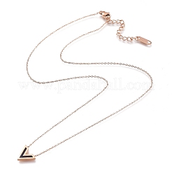 Colliers pendentifs initiaux en acier inoxydable 304&nbsp;NJEW-I240-10