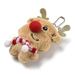 Décorations suspendues en peluche sur le thème de Noël&nbsp;HJEW-D030-01E