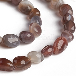 Natur Botswana Achat Perlen Stränge&nbsp;G-D0002-D81