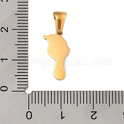 Pendentifs en acier inoxydable 304 sur le thème de Noël&nbsp;STAS-R007-01Y-G