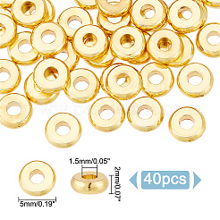 40 Stück Messing-Abstandsperlen&nbsp;KK-LP0001-12