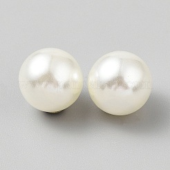 Ohrmuttern aus Kunststoffimitatperlen&nbsp;KY-WH0038-12G-05