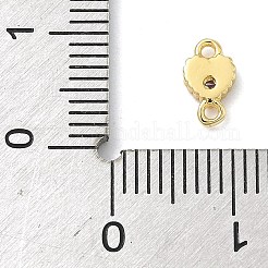 Herzanhänger aus Messing mit Zirkonia-Pavé&nbsp;KK-G548-18G-01