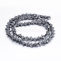 Non magnetici perle ematite sintetico fili&nbsp;G-P341-06-8x6x3mm