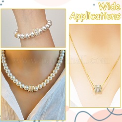 5 Stück 5 Stile Messing Micro Pave Zirkonia European Beads&nbsp;KK-CJ0005-77