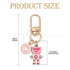 Pendentif décoratif en alliage émaillé de robot&nbsp;HJEW-YW00068