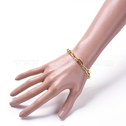 Bracelets de chaîne trombone en fer non soudés&nbsp;BJEW-JB05044-01