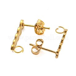Accesorios para pendientes de acero inoxidable 304 con revestimiento iónico (IP)&nbsp;STAS-H180-11G