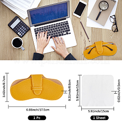 1 funda para gafas de piel sintética.&nbsp;AJEW-CN0004-43J