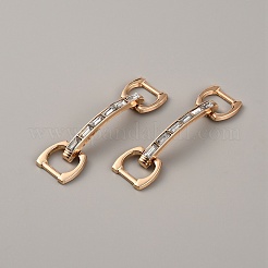 Schuhschnallenclips aus Zinklegierung mit Strass&nbsp;FIND-WH0128-70KCG