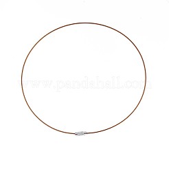 Création de bijoux de fil de collier en acier inoxydable&nbsp;TWIR-R003-07