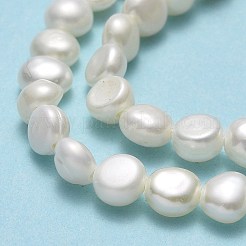 Natürliche kultivierte Süßwasserperlenperlenstränge&nbsp;PEAR-A005-07B-01