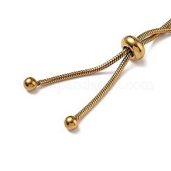Bracciale regolabile con catena scorrevole in acciaio inossidabile 201&nbsp;SA-CBA4A7F-01G