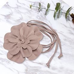 Ceintures en cuir PU à fleurs pour femmes&nbsp;AJEW-WH20816-058F