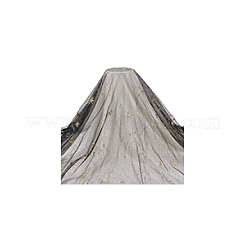 Polyester-Spitzennetzstoff mit Stern- und Mondmuster&nbsp;DIY-WH0504-195B