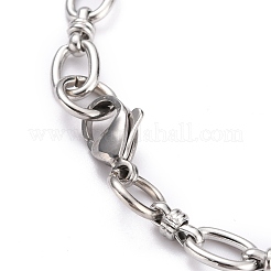 Anlaufgeschützte ovale Gliederkettenarmbänder aus Edelstahl 304&nbsp;BJEW-Z011-16P