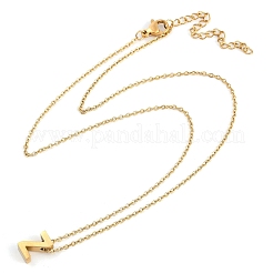 Collares colgantes de acero inoxidable 304 con revestimiento iónico (IP)&nbsp;NJEW-R050-01G-26