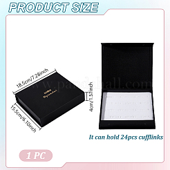 Geschenk-Aufbewahrungsboxen aus Papierkarton mit Manschettenknöpfen&nbsp;CON-WH0112-029
