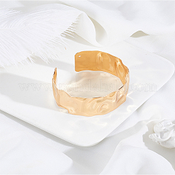 1 brazalete abierto de hierro galvanizado para mujer.&nbsp;BJEW-LP0015-21