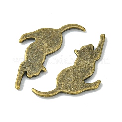 Kätzchen Cabochons aus Aluminium&nbsp;PALLOY-WH0051-01AB-05