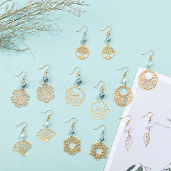 Kit fai da te per realizzare orecchini a tema fiori e foglie&nbsp;DIY-SC0012-52
