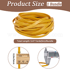 Cordon plat pliable en cuir PU de 5 m&nbsp;OCOR-WH20012-14A-11