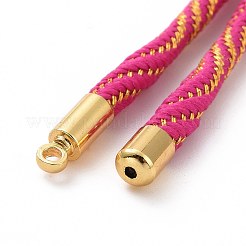 Bracelets argentés en corde de nylon&nbsp;MAK-C003-03G-11