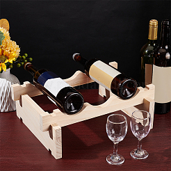 3 Weinflaschenregal aus Holz&nbsp;ODIS-WH0043-21