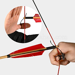 1 verstellbarer Daumenschutz aus PU-Leder zum Schießen&nbsp;DIY-CL0002-38B