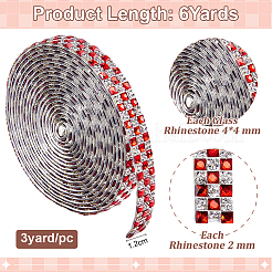2 Stück Hotfix-Glas-Strass mit Tartan-Muster&nbsp;DIY-ME0001-63B