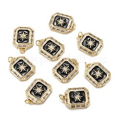 Pendentifs en laiton zircon cubique transparent&nbsp;ZIRC-A020-07G