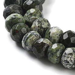 Natürliche Silber Linie Jaspis Perlen Stränge&nbsp;G-Z042-B01-04