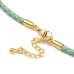 Gliederarmbänder aus geflochtener Kordel aus Leder&nbsp;MAK-K022-01G-03