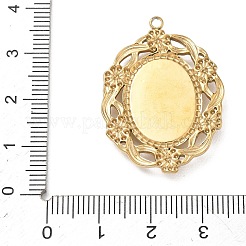 Anhänger aus Edelstahl 304 und Stoff&nbsp;STAS-I369-10G-06