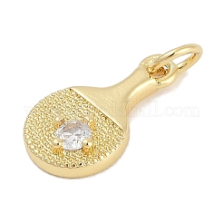 Pendentifs avec zircon cubiques à micro-pavés en laiton&nbsp;KK-Q028-62G