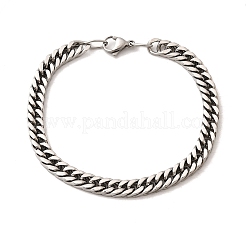 Bracciali a catena cubana in acciaio inossidabile 304 per uomo&nbsp;BJEW-B140-06C