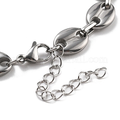 304 Edelstahl-Armbänder mit ovalen Gliederketten für Männer und Frauen&nbsp;BJEW-D042-52P