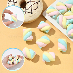 18 Stück künstliches Marshmallow-Modell aus Kunstharz&nbsp;DIY-SC0030-89