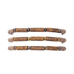 3 Stück geflochtenes Armband aus natürlichem Elefantenhautjaspis und synthetischem Hämatit für Damen und Herren&nbsp;BJEW-JB12546