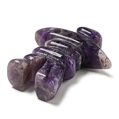 Natürliche Amethyst geschnitzte heilende Figuren in menschlicher Form&nbsp;DJEW-D012-03A