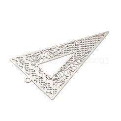 Crémaillère en laiton placage pendentifs en filigrane&nbsp;KKC-T001-23P
