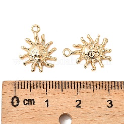 Ottone micro spianare pendenti zirconi&nbsp;KK-K351-62G