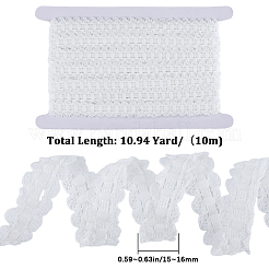 Ruban élastique en dentelle 10 m 10 % élasthanne et 90 % nylon&nbsp;OCOR-CY0001-12A